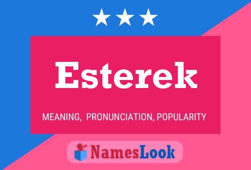 Esterek Name Poster