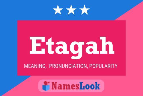 Etagah Name Poster