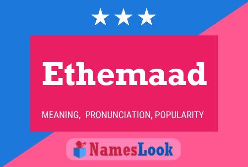 Ethemaad Name Poster