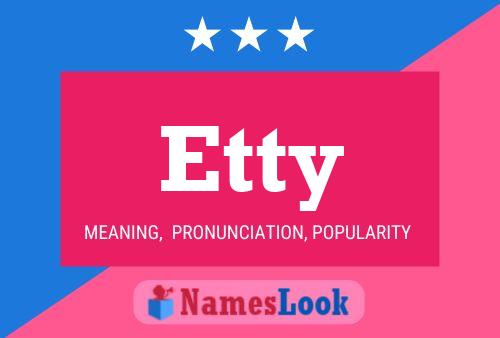 Etty Name Poster