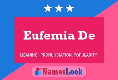 Eufemia De Name Poster