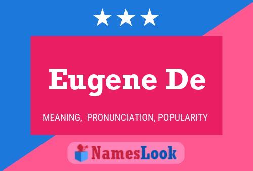 Eugene De Name Poster