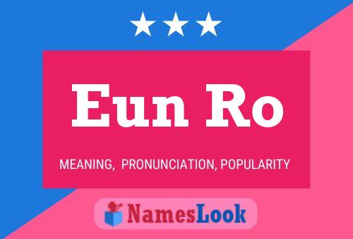 Eun Ro Name Poster