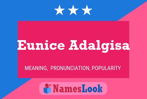 Eunice Adalgisa Name Poster