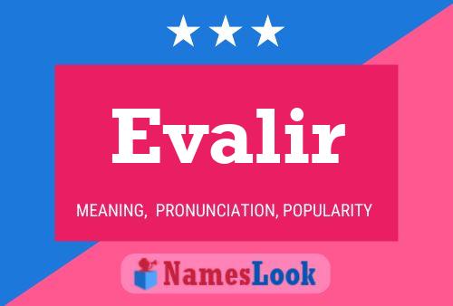 Evalir Name Poster