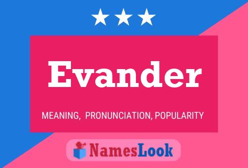 Evander Name Poster