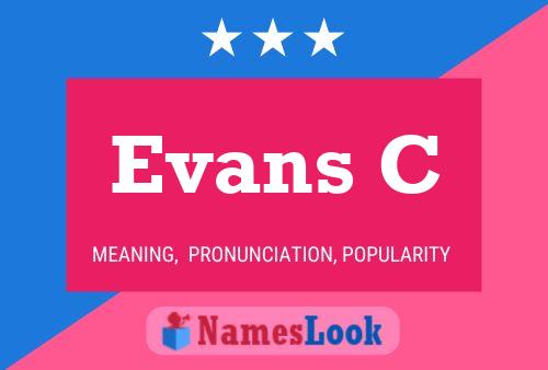 Evans C Name Poster