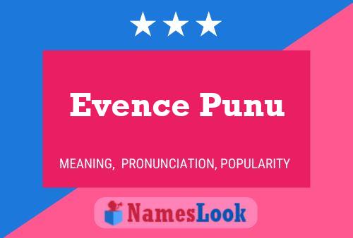 Evence Punu Name Poster