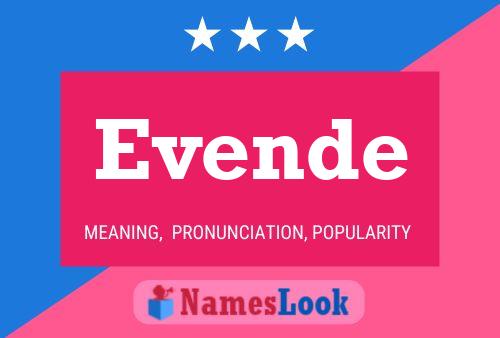 Evende Name Poster