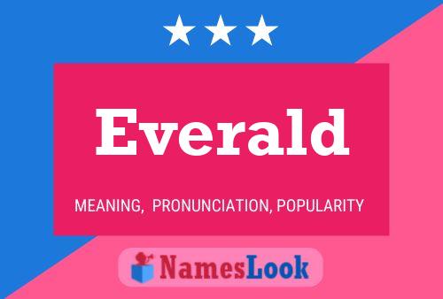 Everald Name Poster