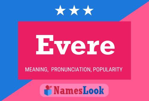 Evere Name Poster