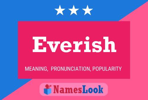 Everish Name Poster