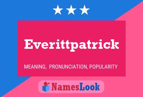 Everittpatrick Name Poster