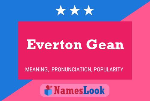 Everton Gean Name Poster