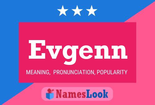 Evgenn Name Poster