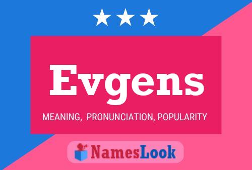 Evgens Name Poster