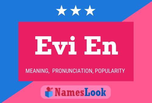 Evi En Name Poster