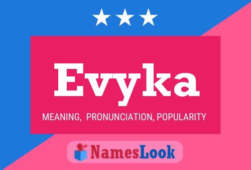 Evyka Name Poster