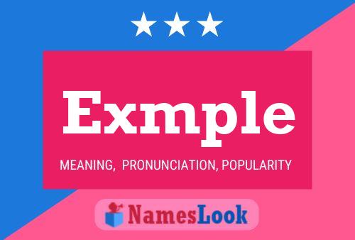 Exmple Name Poster