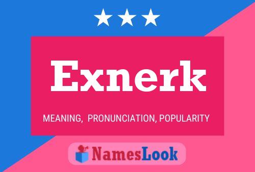 Exnerk Name Poster