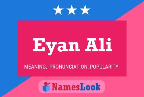 Eyan Ali Name Poster