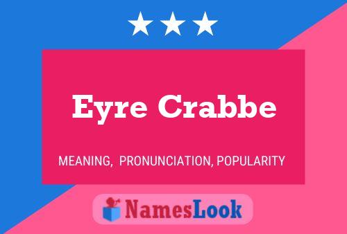 Eyre Crabbe Name Poster