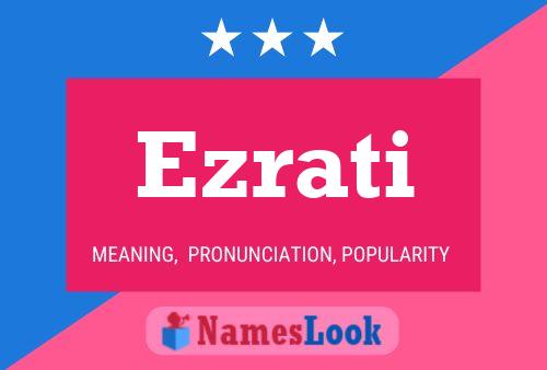 Ezrati Name Poster