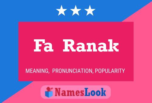 Fa  Ranak Name Poster