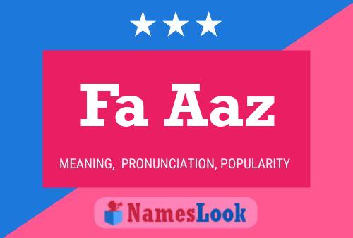 Fa Aaz Name Poster