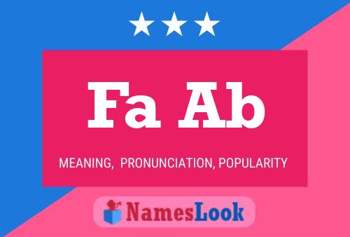 Fa Ab Name Poster