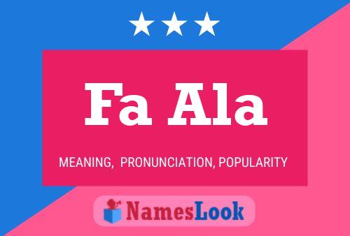 Fa Ala Name Poster