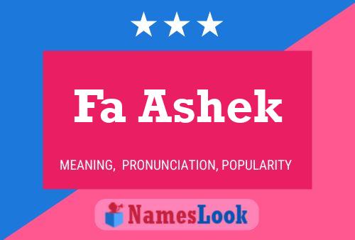 Fa Ashek Name Poster