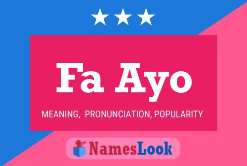 Fa Ayo Name Poster