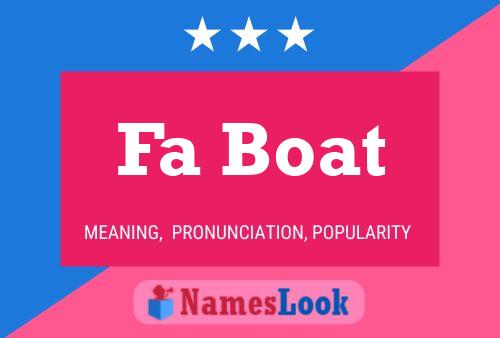 Fa Boat Name Poster