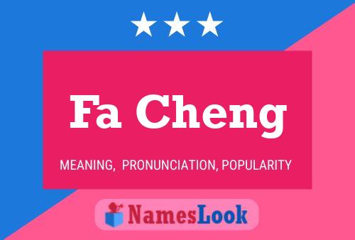 Fa Cheng Name Poster