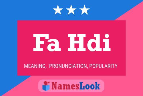 Fa Hdi Name Poster