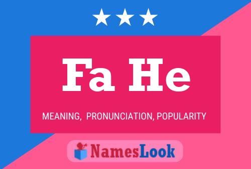 Fa He Name Poster