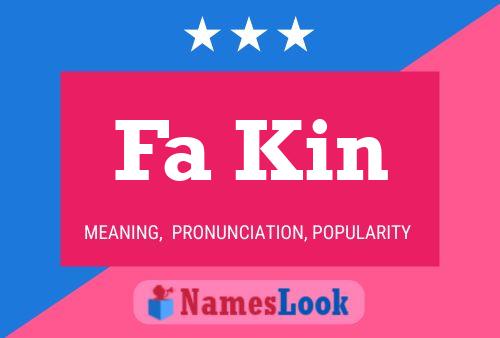 Fa Kin Name Poster