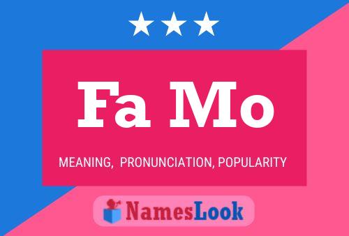 Fa Mo Name Poster