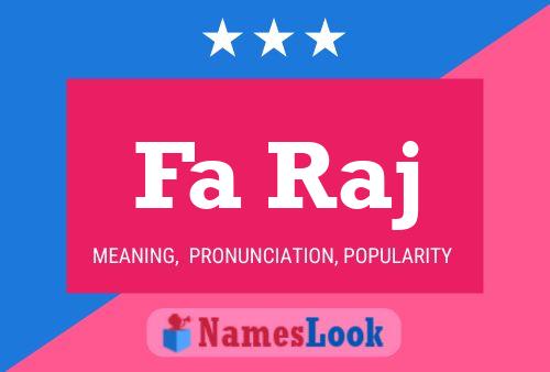 Fa Raj Name Poster