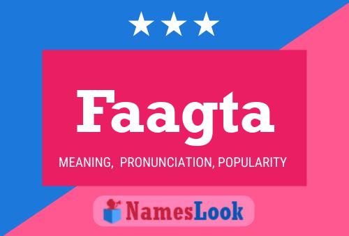 Faagta Name Poster