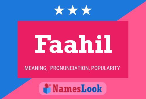 Faahil Name Poster