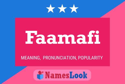 Faamafi Name Poster