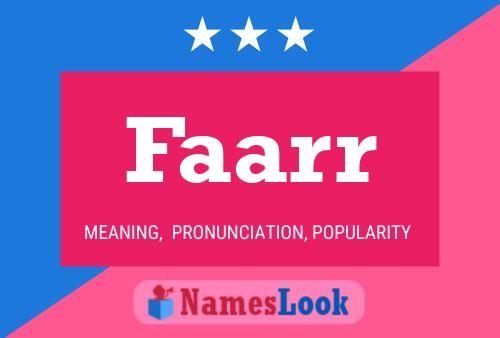 Faarr Name Poster