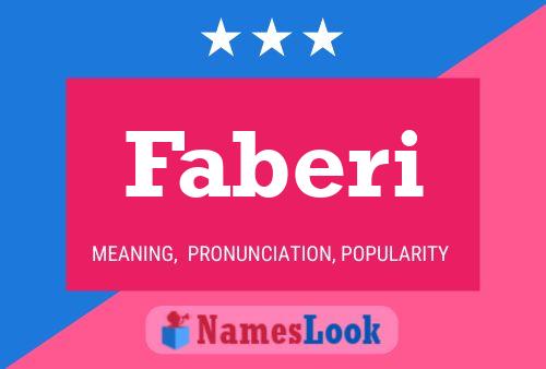 Faberi Name Poster