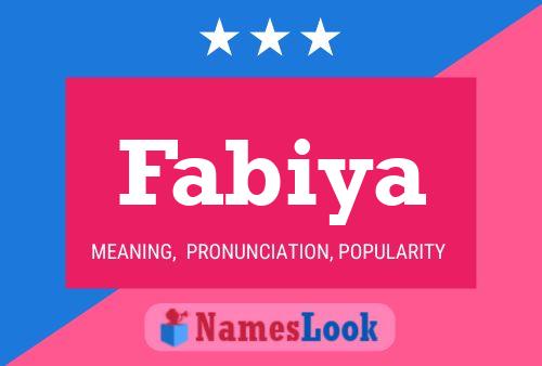 Fabiya Name Poster