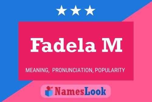 Fadela M Name Poster