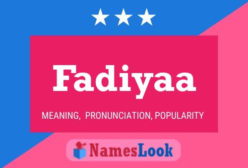 Fadiyaa Name Poster