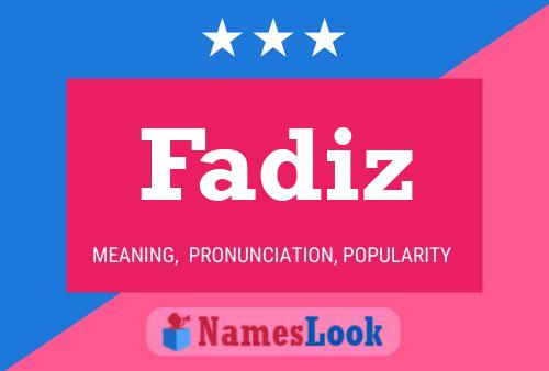 Fadiz Name Poster