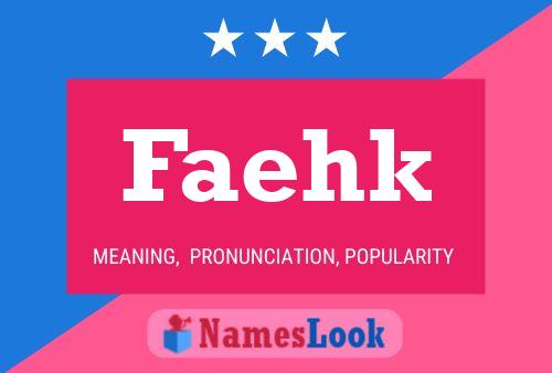 Faehk Name Poster